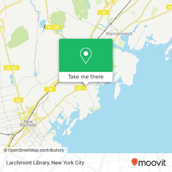 Mapa de Larchmont Library
