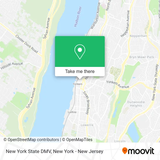 New York State DMV map