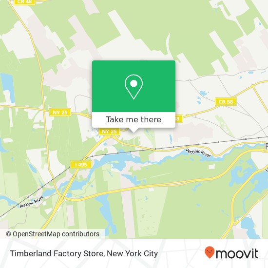 Timberland Factory Store map