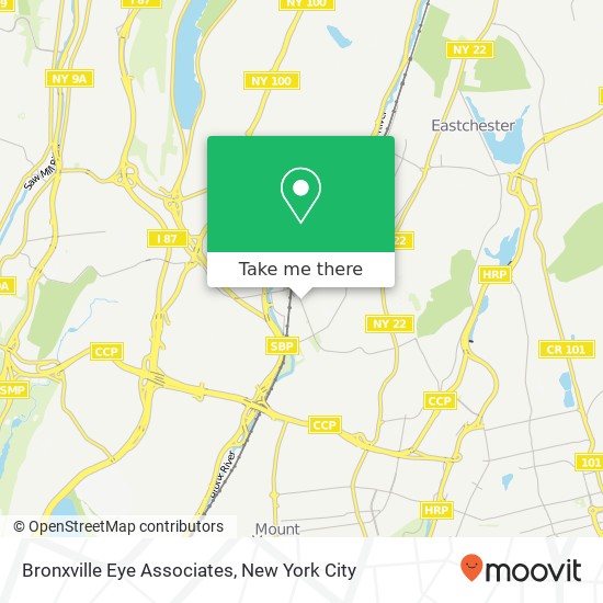 Mapa de Bronxville Eye Associates