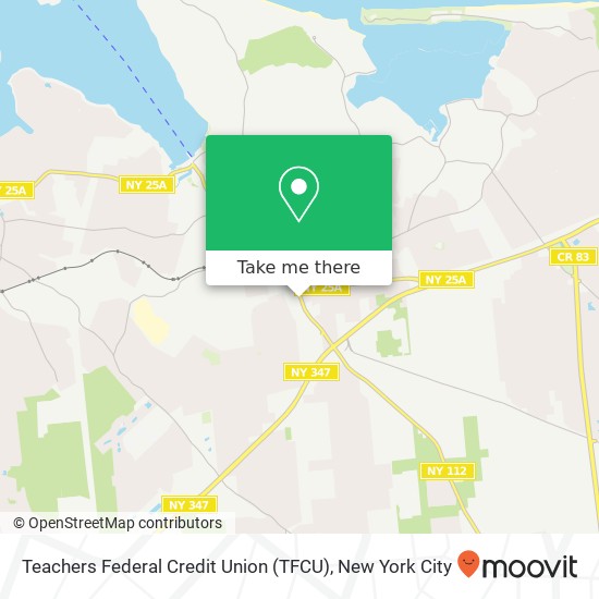 Mapa de Teachers Federal Credit Union (TFCU)