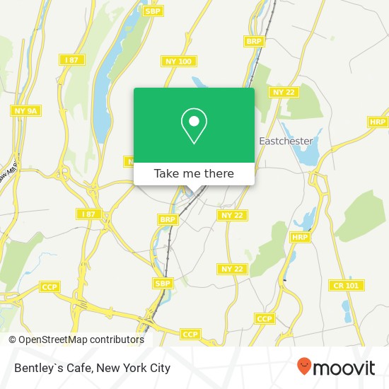 Bentley`s Cafe map