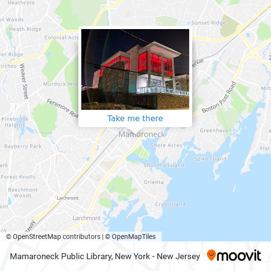 Mamaroneck Public Library map