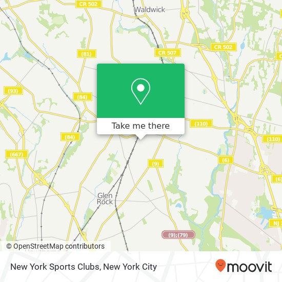 New York Sports Clubs map