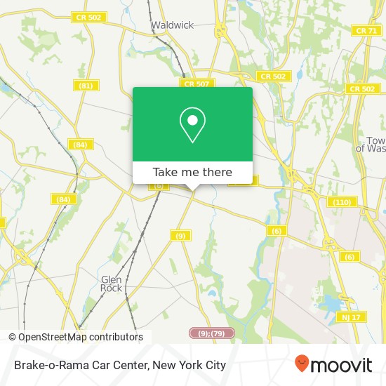 Mapa de Brake-o-Rama Car Center