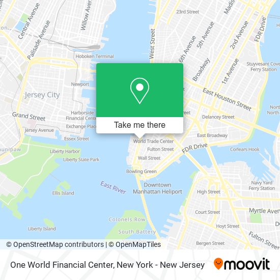 One World Financial Center map