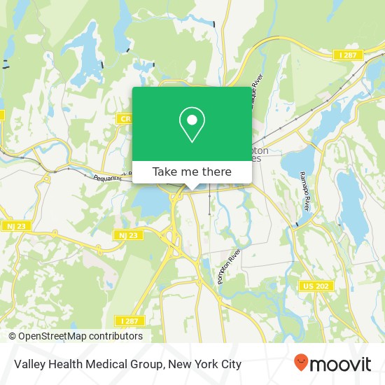 Mapa de Valley Health Medical Group