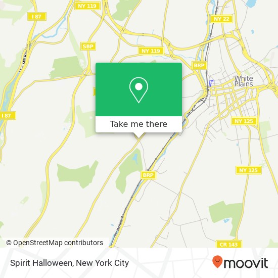 Mapa de Spirit Halloween