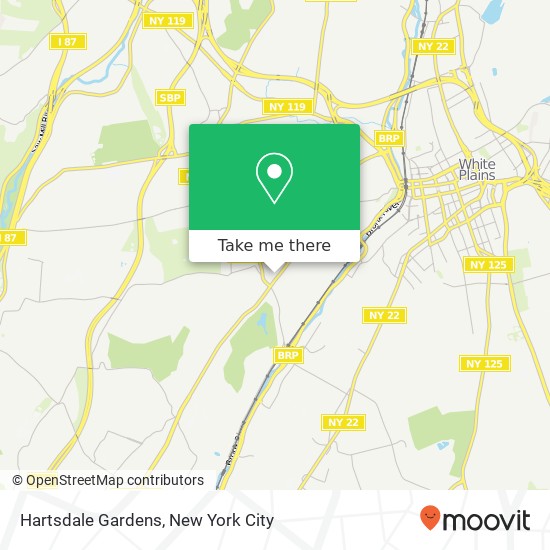 Hartsdale Gardens map