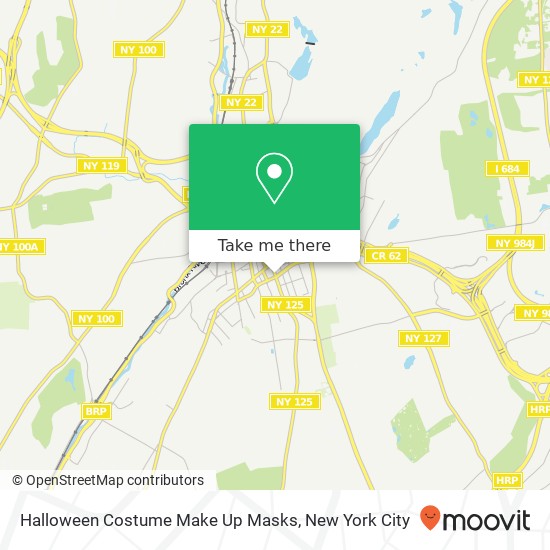 Mapa de Halloween Costume Make Up Masks