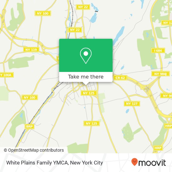 White Plains Family YMCA map
