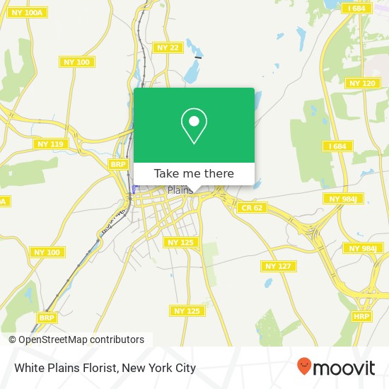 Mapa de White Plains Florist