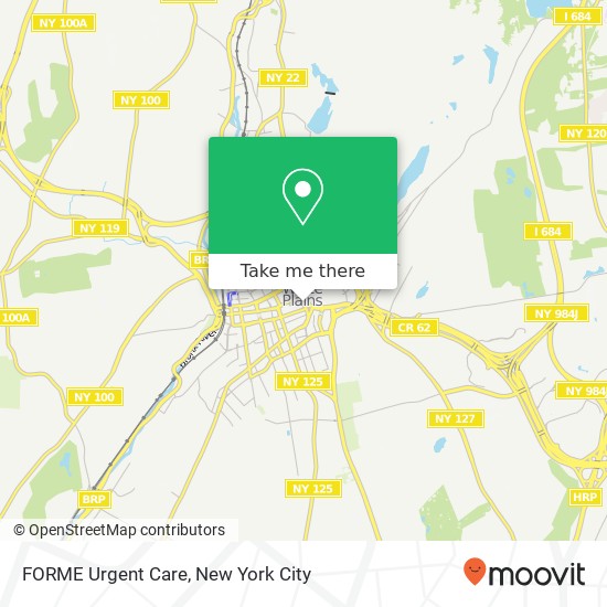 FORME Urgent Care map