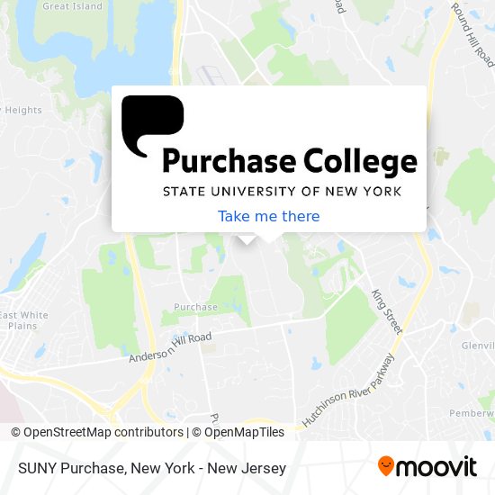 Mapa de SUNY Purchase