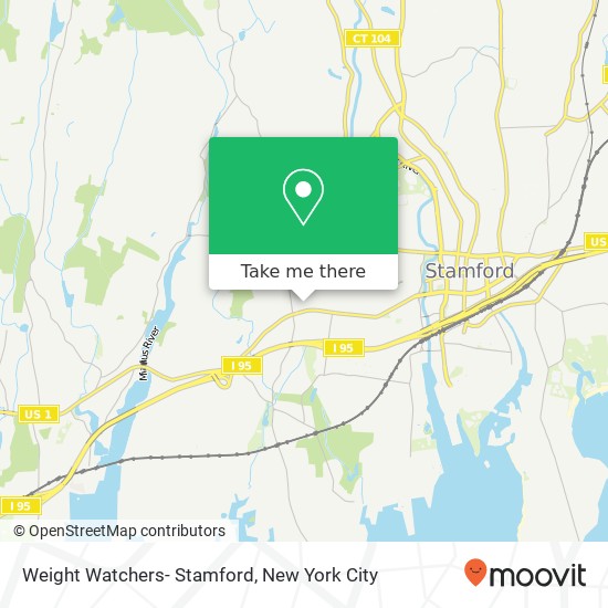 Mapa de Weight Watchers- Stamford