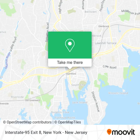 Interstate-95 Exit 8 map