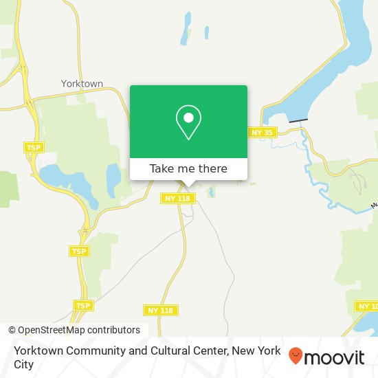 Mapa de Yorktown Community and Cultural Center