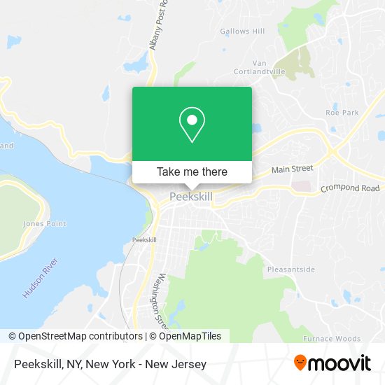 Peekskill, NY map