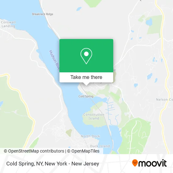 Mapa de Cold Spring, NY