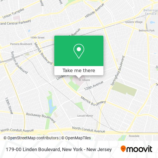 Mapa de 179-00 Linden Boulevard