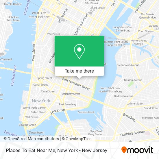 Places To Eat Near Me map