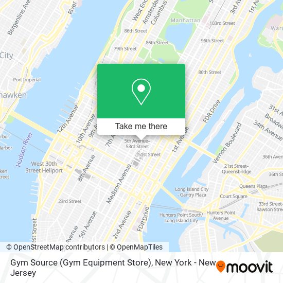 Mapa de Gym Source (Gym Equipment Store)