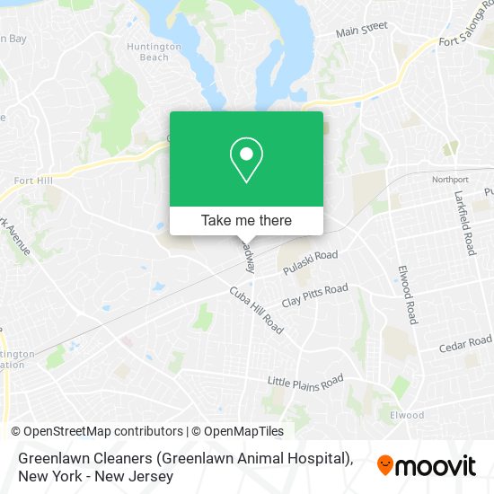 Greenlawn Cleaners (Greenlawn Animal Hospital) map