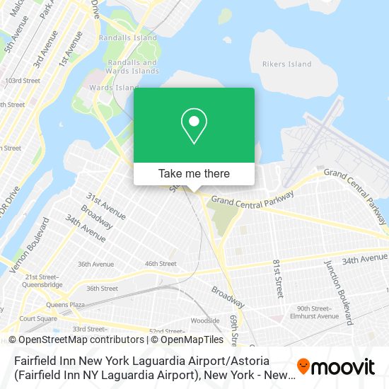 Mapa de Fairfield Inn New York Laguardia Airport / Astoria (Fairfield Inn NY Laguardia Airport)
