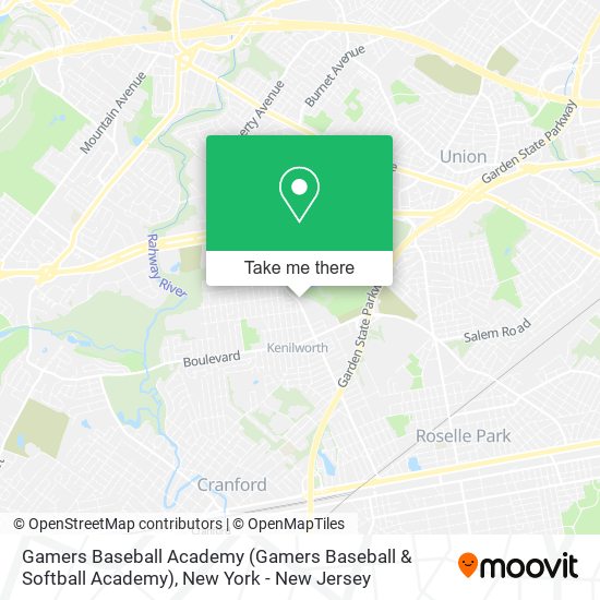 Gamers Baseball Academy map