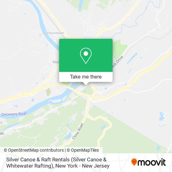 Silver Canoe & Raft Rentals (Silver Canoe & Whitewater Rafting) map