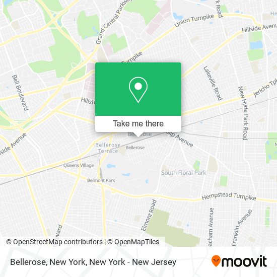 Bellerose, New York map
