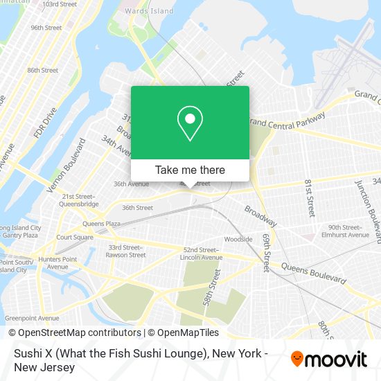 Sushi X (What the Fish Sushi Lounge) map