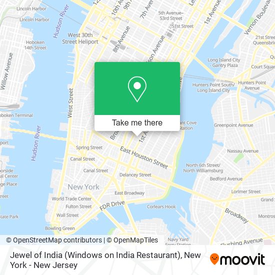 Jewel of India (Windows on India Restaurant) map