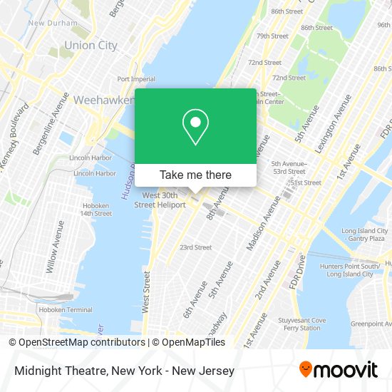 Midnight Theatre map