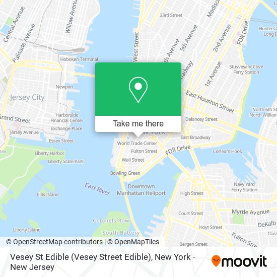 Mapa de Vesey St Edible (Vesey Street Edible)