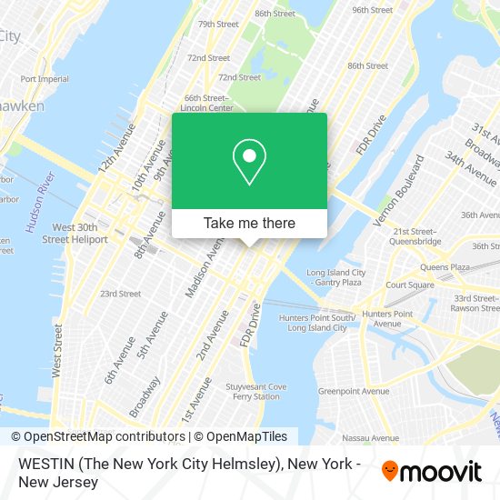 WESTIN (The New York City Helmsley) map