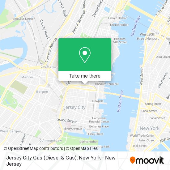 Jersey City Gas (Diesel & Gas) map