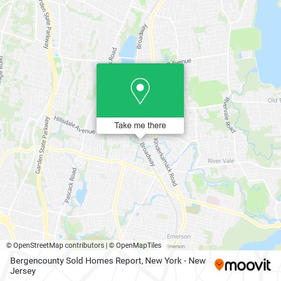 Mapa de Bergencounty Sold Homes Report