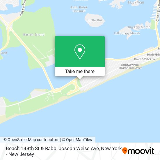 Beach 149th St & Rabbi Joseph Weiss Ave map