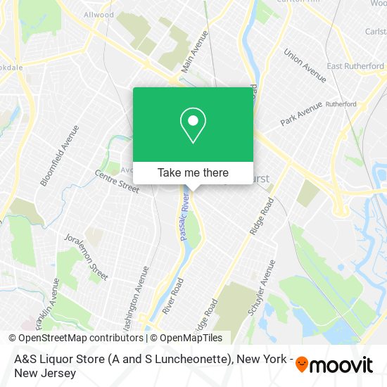 Mapa de A&S Liquor Store (A and S Luncheonette)