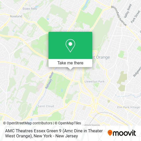 Mapa de AMC Theatres Essex Green 9 (Amc Dine in Theater West Orange)