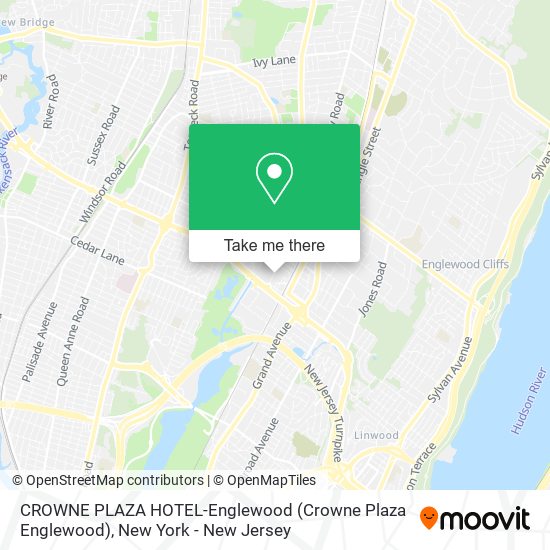 Mapa de CROWNE PLAZA HOTEL-Englewood (Crowne Plaza Englewood)