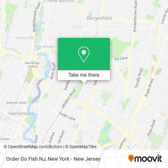 Mapa de Order Go Fish NJ