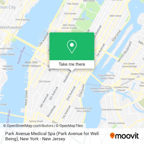 Park Avenue Medical Spa (Park Avenue for Well Being) map