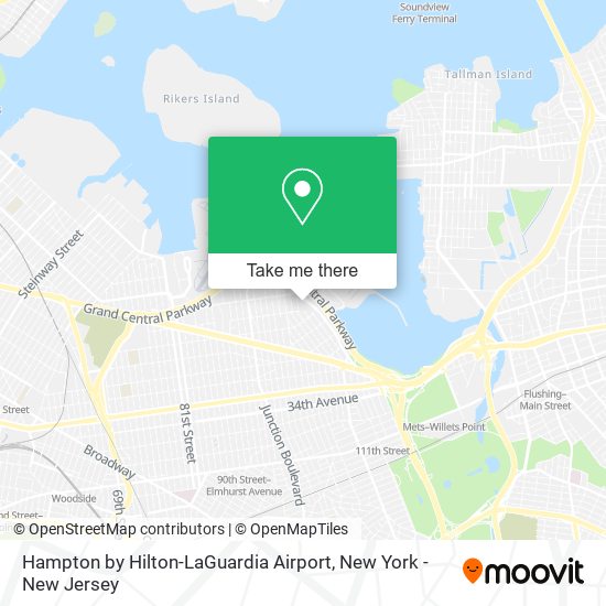 Hampton by Hilton-LaGuardia Airport map