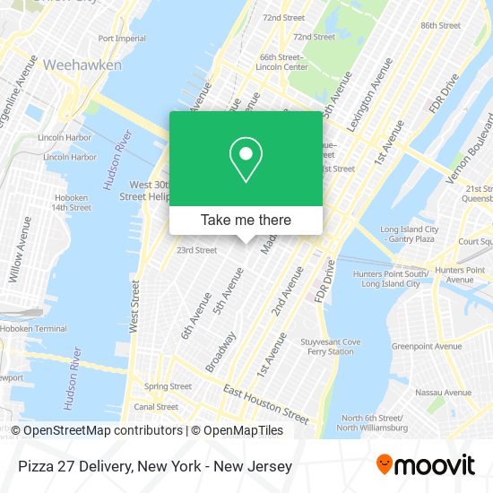 Mapa de Pizza 27 Delivery