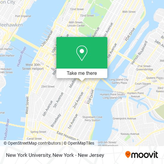 Mapa de New York University