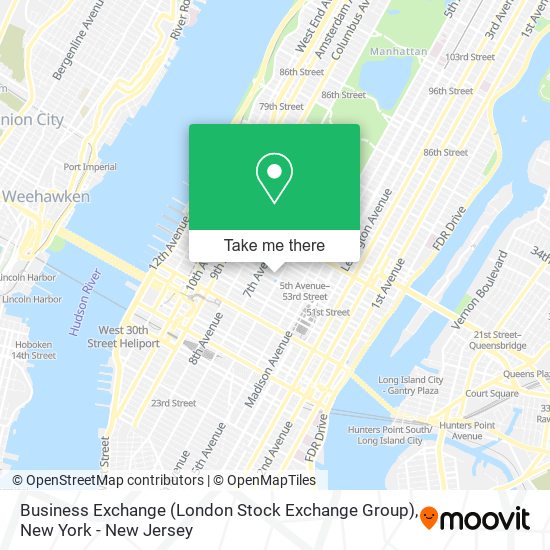 Business Exchange (London Stock Exchange Group) map