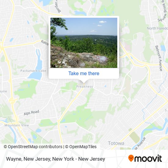 Wayne, New Jersey map