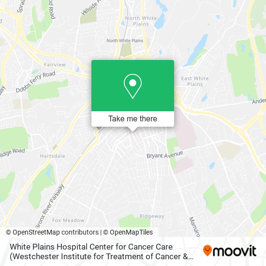 Mapa de White Plains Hospital Center for Cancer Care